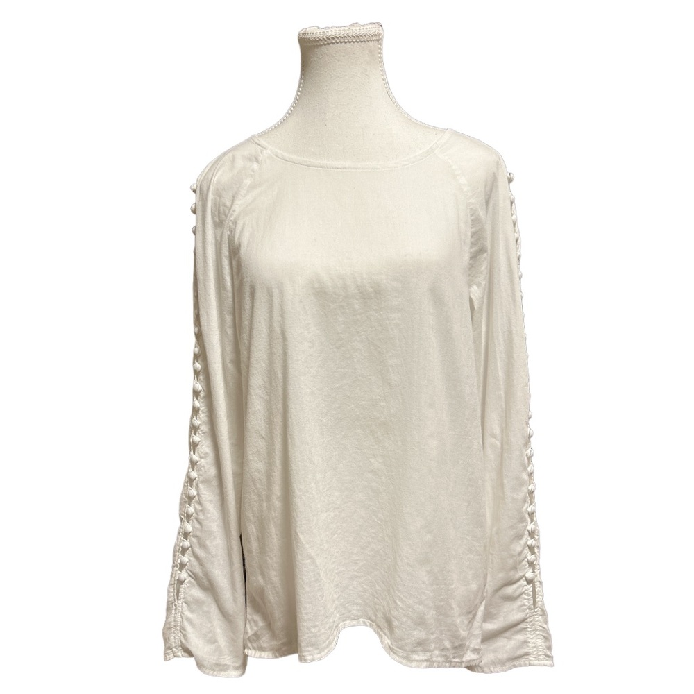 McGuire Woman’s 100% Cotton Moroccan Botton Sleeve Top M